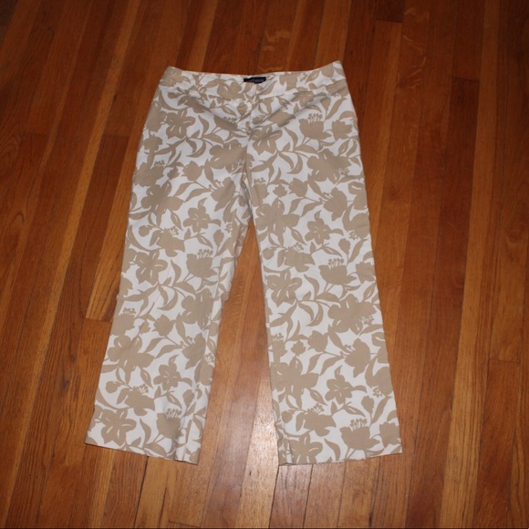 Ann Taylor 4P Floral Capri - Picture 1 of 5